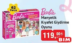 DİYTOY OYUNCAK BARBİE & FRİENDS MANYETİK KIYAFET GİYDİRME OYUNU 62 PARÇA